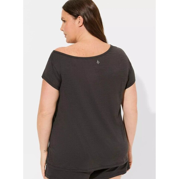 NWT Torrid Super Soft Performance Jersey Off The Shoulder Active Tee 3X / 22-24 - Picture 5 of 5